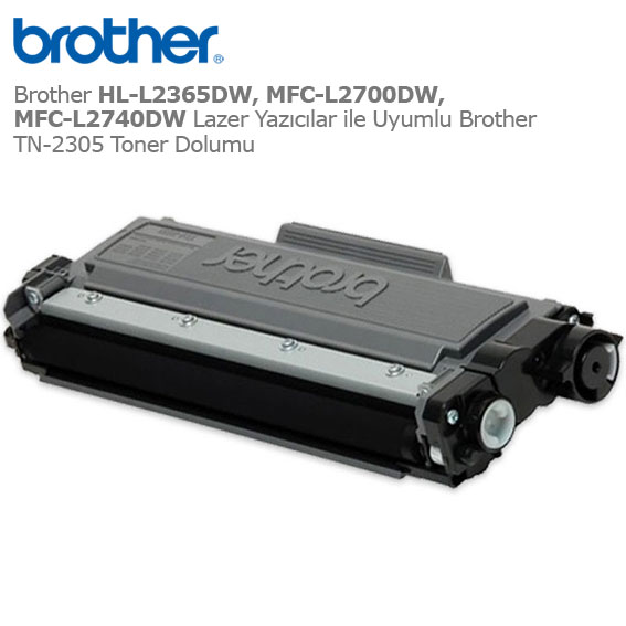 Brother TN-2305 Toner Dolumu 1 Brother TN-2305 Toner Dolumu