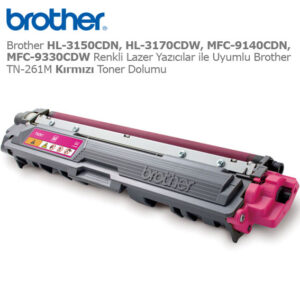 Brother TN-261M Kırmızı Toner Dolumu
