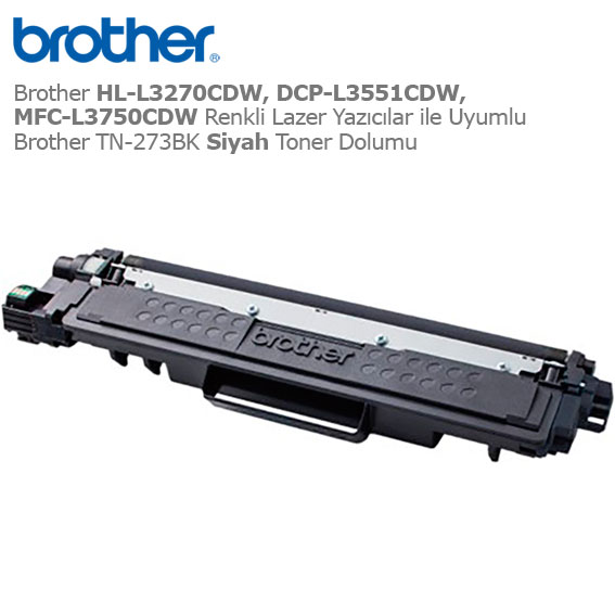 Brother TN-273BK Siyah Toner Dolumu 1 Brother TN-273BK Siyah Toner Dolumu