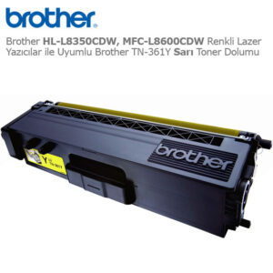 Brother TN-361Y Sarı Toner Dolumu