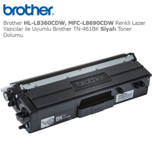 Brother TN-461BK Siyah Toner Dolumu