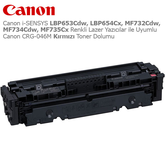 Canon CRG-046M Kırmızı Toner Dolumu 1 Canon CRG-046M Kırmızı Toner Dolumu