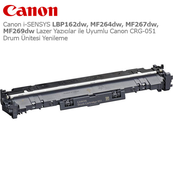Canon CRG-051 Drum Ünitesi Yenileme 1 Canon CRG-051 Drum Ünitesi Yenileme
