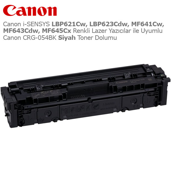 Canon CRG-054BK Siyah Toner Dolumu 1 Canon CRG-054BK Siyah Toner Dolumu