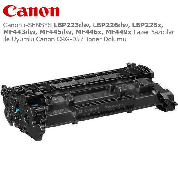 Canon CRG-057 Toner Dolumu 1 Canon CRG-057 Toner Dolumu