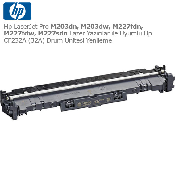 Hp CF232A (32A) Drum Ünitesi Yenileme 1 Hp CF232A (32A) Drum Ünitesi Yenileme