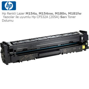 Hp CF532A (205A) Sarı Toner Dolumu