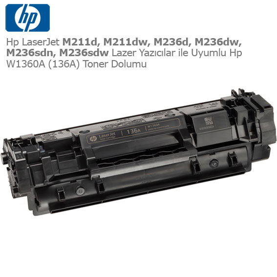 Hp W1360A (136A) Toner Dolumu 1 Hp W1360A (136A) Toner Dolumu