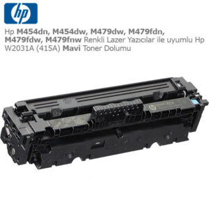 Hp W2031A (415A) Mavi Toner Dolumu