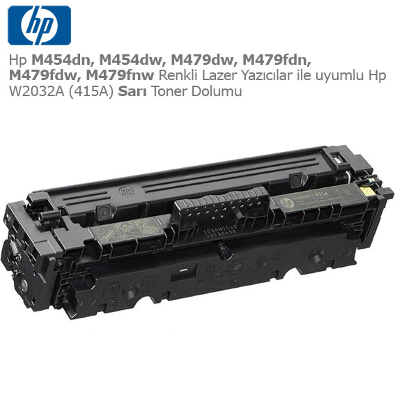 Hp W2032A (415A) Sarı Toner Dolumu 1 Hp W2032A (415A) Sarı Toner Dolumu