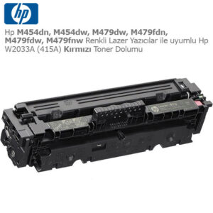 Hp W2033A (415A) Kırmızı Toner Dolumu
