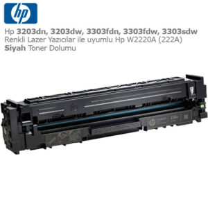 Hp W2220A (222A) Siyah Toner Dolumu