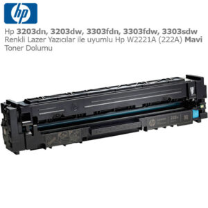 Anasayfa 12 Hp W2221A (222A) Mavi Toner Dolumu