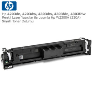 Hp W2300A (230A) Siyah Toner Dolumu