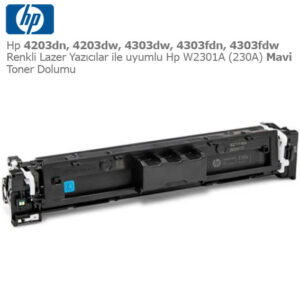 Hp W2301A (230A) Mavi Toner Dolumu