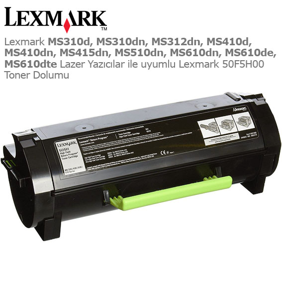 Lexmark 50F5H00 (505H) Toner Dolumu 1 Lexmark 50F5H00 (505H) Toner Dolumu