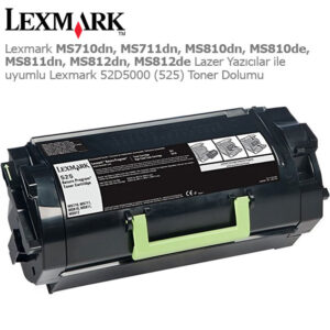 Lexmark 52D5000 (525) Toner Dolumu