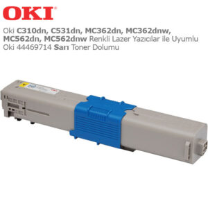 Oki 44469714 Sarı Toner Dolumu