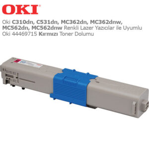 Oki 44469715 Kırmızı Toner Dolumu