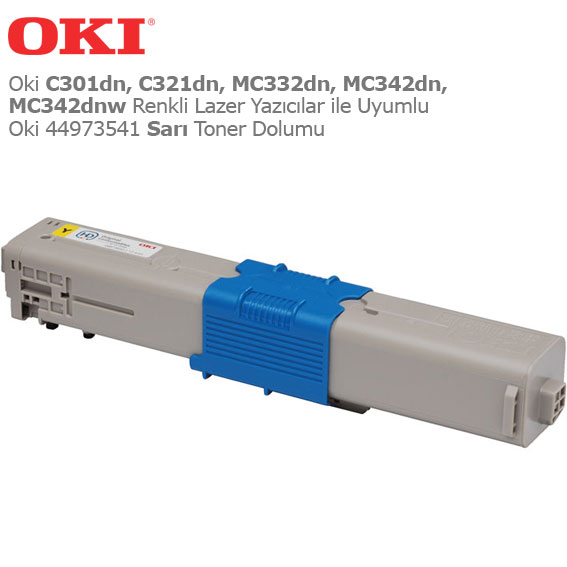 Oki 44973541 Sarı Toner Dolumu 1 Oki 44973541 Sarı Toner Dolumu