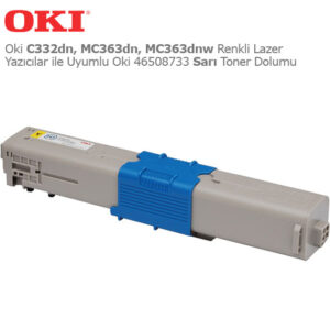Oki 46508733 Sarı Toner Dolumu